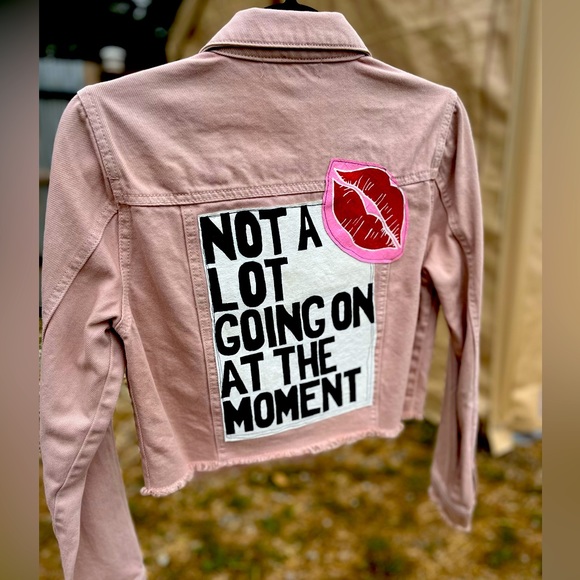 Hand Painted Swift Inspired Denim Jacket - Picture 1 of 9